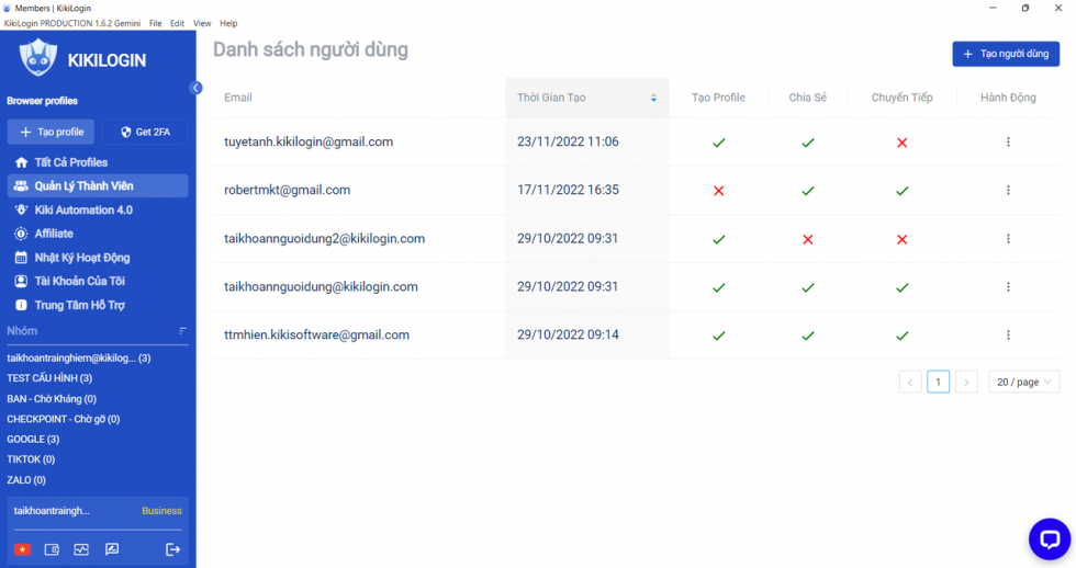 Screenshot KikiLogin 2