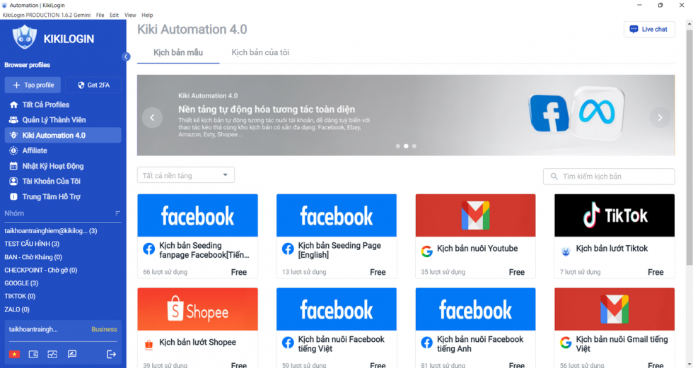 Screenshot KikiLogin 3