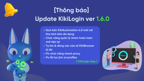 [Thông báo] Update KikiLogin ver 1.6.0